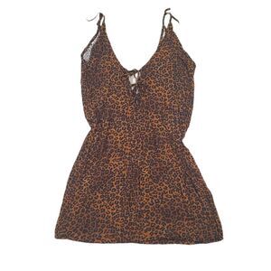 Kendall & Kylie Leopard Print Sleeveless Mini Dress Size XS